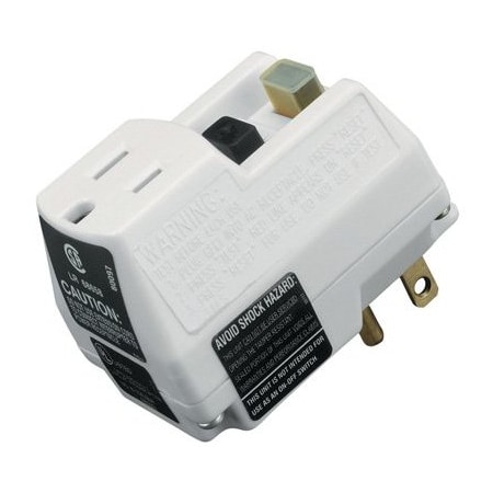 Southwire Plug Adapter, Surge, White 14650006-6